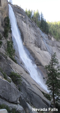 Nevada Falls on the Mist Trail